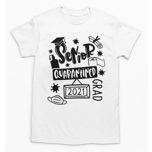 Senior 2021 Graduate 12th Grade Quarantine Senior Graduation Unisex T-Shirt - Best Gift Smart