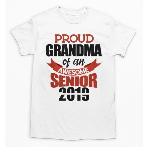 Senior Class Of 2019 Tshirt Graduation Awesome Grandma Unisex T-Shirt - Best Gift Smart