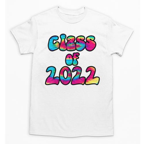 Senior Year 2022 Class Of 2022 Graduation Tie Dye Groovy Unisex T-Shirt - Best Gift Smart