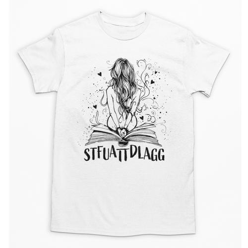 Sexy STFUATTDLAGG Hot Woman Reading Spicy Good Book Love Unisex T-Shirt - Bookorys DE