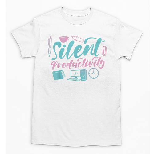 Silent Productivity Introvert Office Staff Secretary Admin Unisex T-Shirt - Raresse