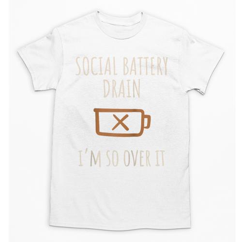 Social Battery Drain I'm So Over It Introvert Homebody Line Raglan Baseball Tee Unisex T-Shirt - Raresse