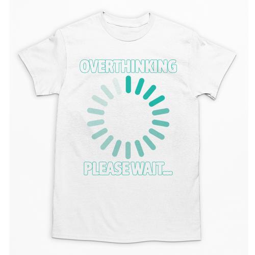 Social Introvert's Overthinking Please Wait Awkward Humor Unisex T-Shirt - Raresse