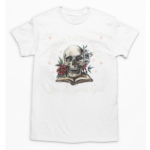 Spread Those Pages Like A Good Girl Dark Romance Smutt Books Unisex T-Shirt - Bookorys