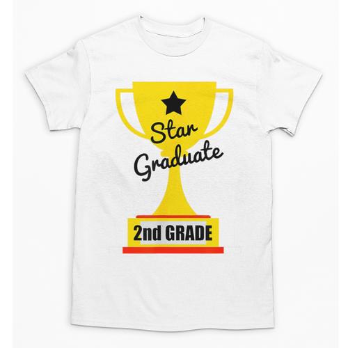 Star Graduate Second Grade Graduation Trophy Cup Unisex T-Shirt - Best Gift Smart