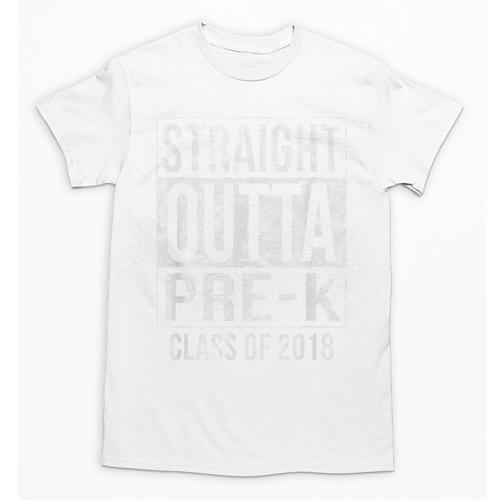 Straight Outta Pre-K T Shirt Graduation Class Of 2018 Unisex T-Shirt - Best Gift Smart