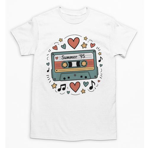 Summer ’95 Retro Cassette Tape Nostalgia Music Lover Premium Tri-Blend Unisex T-Shirt - Figerry