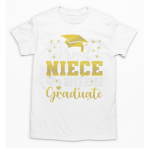Super Proud Niece Of 2025 Graduate Senior Graduation Family Premium Unisex T-Shirt - Best Gift Smart