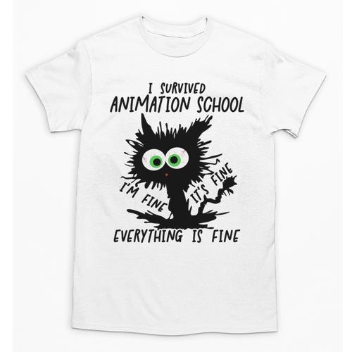 I Survived Animation School Graduation 2026 Unisex T-Shirt - Best Gift Smart