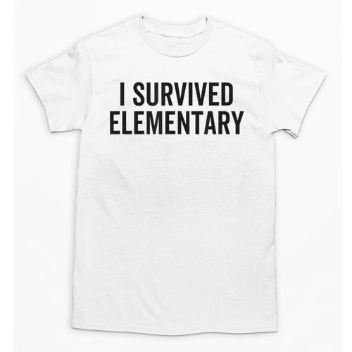 I Survived Elementary Graduation School Student Unisex T-Shirt - Best Gift Smart