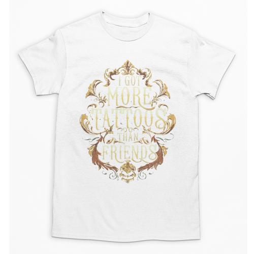 I Have More Tattoos Than Friends Introvert Unisex T-Shirt - Raresse