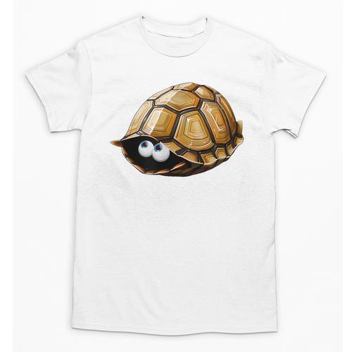 Timid Turtle Cute Introvert Misanthropic Antisocial Unisex T-Shirt - Raresse