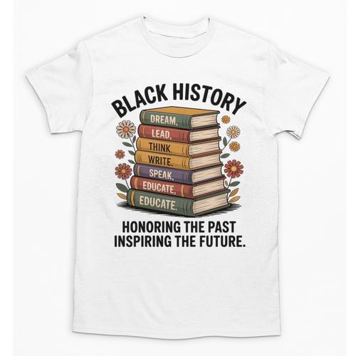 History Month Teacher Reading Book Lover Floral Stack Premium Tri-Blend Unisex T-Shirt - Bookorys DE