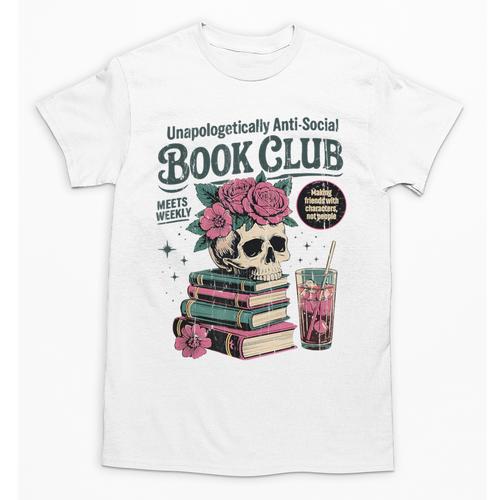 Unapologetically Anti Social Book Club Unisex T-Shirt - Bookorys