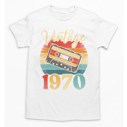 Vintage 1970 Retro Cassette Tape 70s Born Nostalgia Birthday Unisex T-Shirt - Figerry
