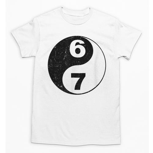 Vintage 6 7 Yin Yang Namaste Six Seven Nostalgia Unisex T-Shirt - Figerry