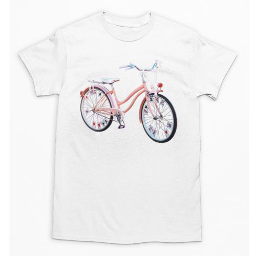 Vintage Bicycle With Playing Cards Nostalgia Unisex T-Shirt - Figerry