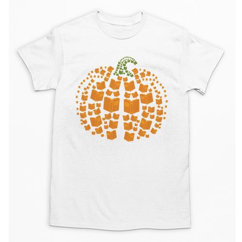 Vintage Book Pumpkin Autumn Fall Librarians Bookworm Teacher Unisex T-Shirt - Bookorys DE