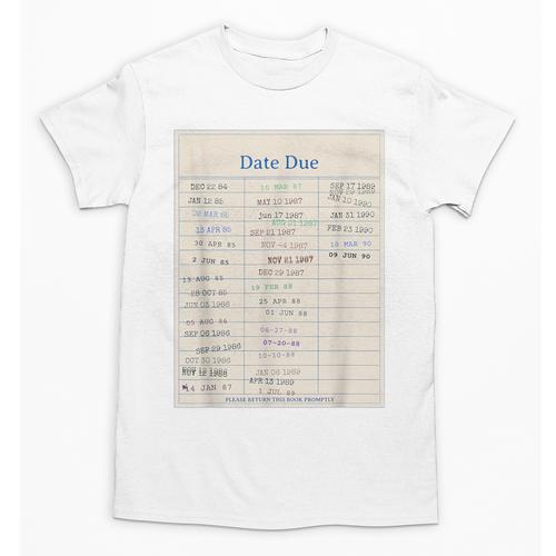 Vintage Library Due Date Card For Book Lovers Librarians Unisex T-Shirt - Bookorys