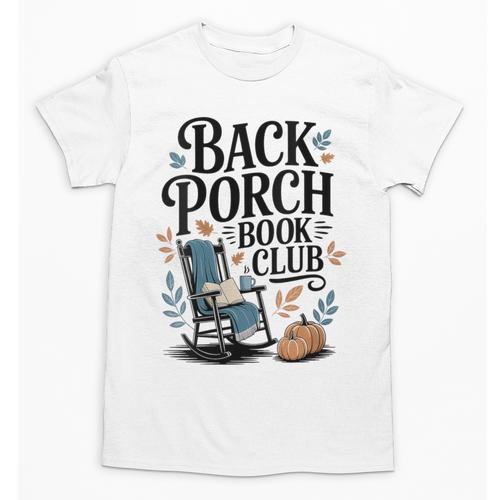 Vintage Reader Author Country Aesthetic Back Porch Book Club Unisex T-Shirt - Bookorys DE