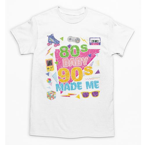 Vintage Retro 80's Baby 90's Made Me 1980s 1990s Nostalgia Premium Tri-Blend Unisex T-Shirt - Figerry