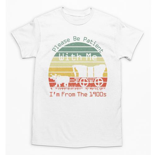 Vintage Sunset Please Be Patient With Me I'm From The 1900s Premium Unisex T-Shirt - Figerry