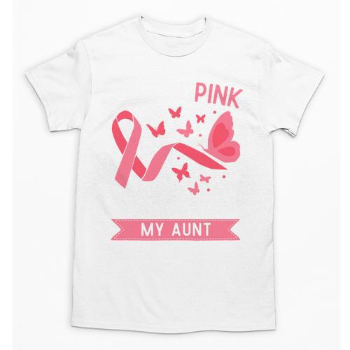 I Wear Pink In Memory Of My Aunt Unisex T-Shirt - Easessy