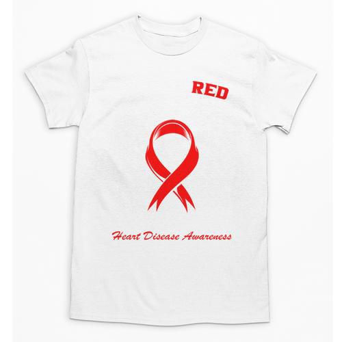 I Wear Red In Memory Of My Mom Heart Disease Awareness Month Unisex T-Shirt - Easessy