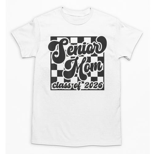 Women Senior Mom Class Of 2026 Retro Graduation Senior Mama Unisex T-Shirt - Best Gift Smart