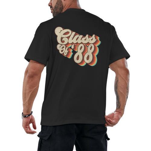 1988 Class Reunion Retro Class Of 88 High School Graduation Men's Back Print T-Shirt - Best Gift Smart