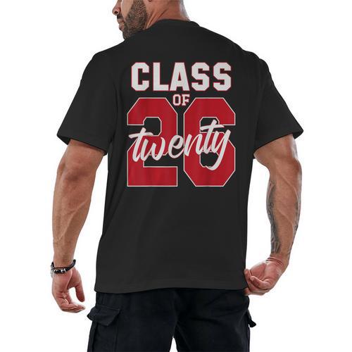 2 Sided Class Of 2026 Senior 2026 Graduation Men's Back Print T-Shirt - Best Gift Smart
