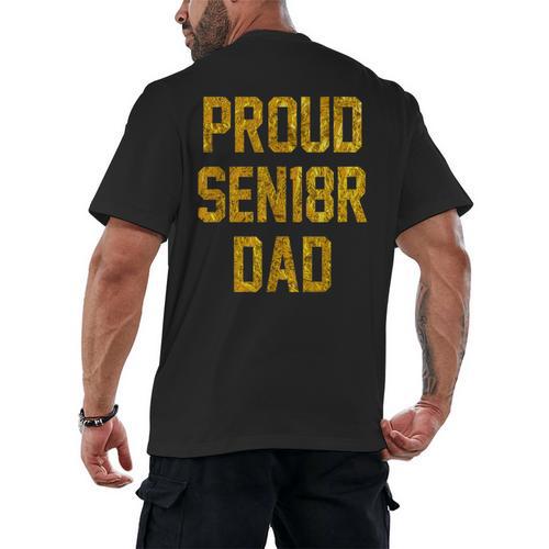 2018 Senior Dad High School Graduation Party SEN18R T Shirt Men's Back Print T-Shirt - Best Gift Smart