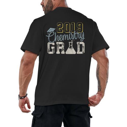 2019 Chemistry College Graduation For Graduate Men's Back Print T-Shirt - Best Gift Smart