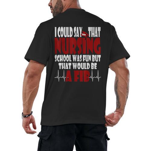 2020 Graduation Nurses RN LPN NP Men's Back Print T-Shirt - Best Gift Smart