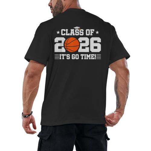 2026 Basketball Player 2026 Graduation Class Of 2026 Men's Back Print T-Shirt - Best Gift Smart