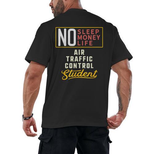 Air Traffic Control Major Student Shirt Graduation Men's Back Print T-Shirt - Best Gift Smart