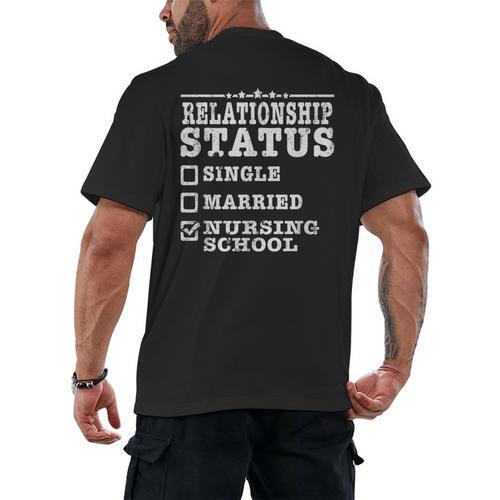Anti Valentines Day Nursing School Nurse Graduation Shirt Men's Back Print T-Shirt - Best Gift Smart