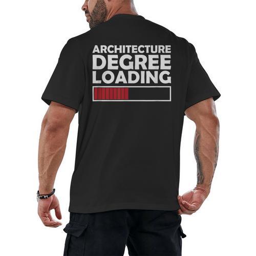 Architecture Degree Loading Graduation Student Men's Back Print T-Shirt - Best Gift Smart