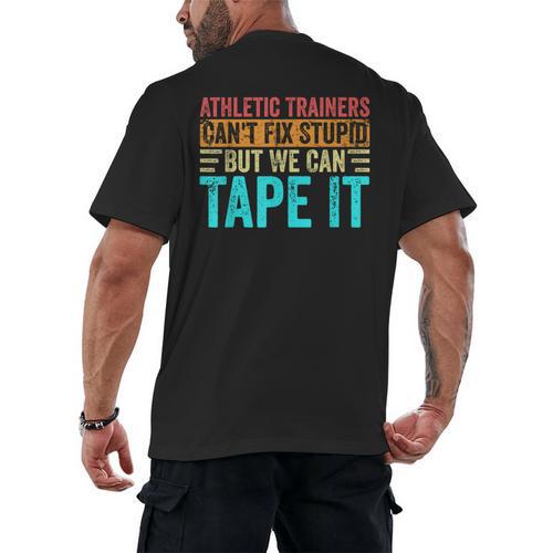 Athletic Trainers Fix Stupid Sports Graduation Vintage Men's Back Print T-Shirt - Best Gift Smart