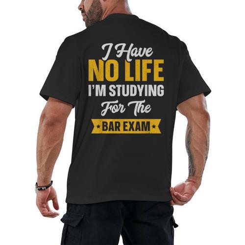 Bar Exam Shirt Law School Graduation 2025 Senior Men's Back Print T-Shirt - Best Gift Smart