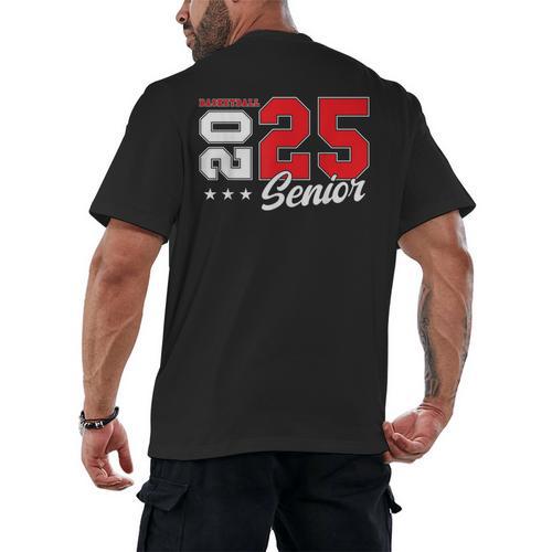 Basketball Senior Night Basketball Senior 2025 Graduation 79 Men's Back Print T-Shirt - Best Gift Smart