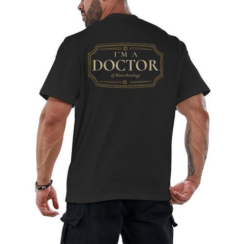 Biotechnology PhD Doctorate Graduation Shirt Men's Back Print T-Shirt - Best Gift Smart