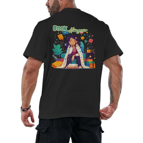 Book Lover Woman Woman Book Hangover Men's Back Print T-Shirt - Bookorys