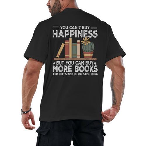 Books Reading Lovers Bookworm Librarian Book Nerd Read Men's Back Print T-Shirt - Bookorys