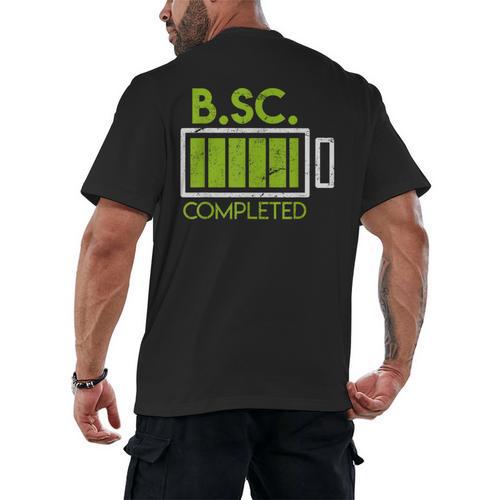 Bsc Completed Bachelor Of Science Graduation 2025 Men's Back Print T-Shirt - Best Gift Smart