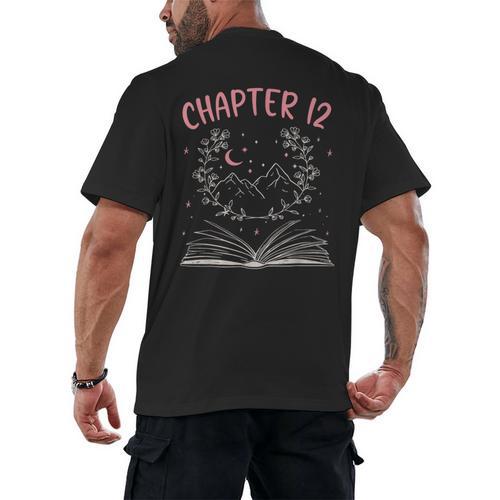 Chapter 12 Birthday Reading Book Lovers 12 Year Old Men's Back Print T-Shirt - Bookorys CA