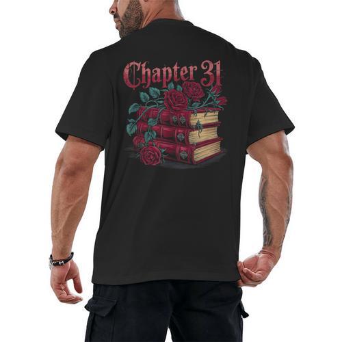 Chapter 31 Gothic 31st Birthday Book Lover Dark Romance Men's Back Print T-Shirt - Bookorys