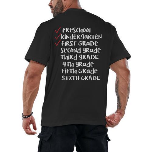 Check Mark End Of Year 1st Grade Shirt-1st Grade Graduation Men's Back Print T-Shirt - Best Gift Smart