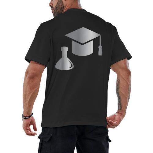 Chemistry Science Degree Graduation Men's Back Print T-Shirt - Best Gift Smart