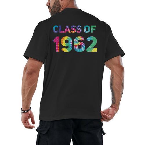 Class Of 1962 School Reunion College Highschool Graduation Men's Back Print T-Shirt - Best Gift Smart